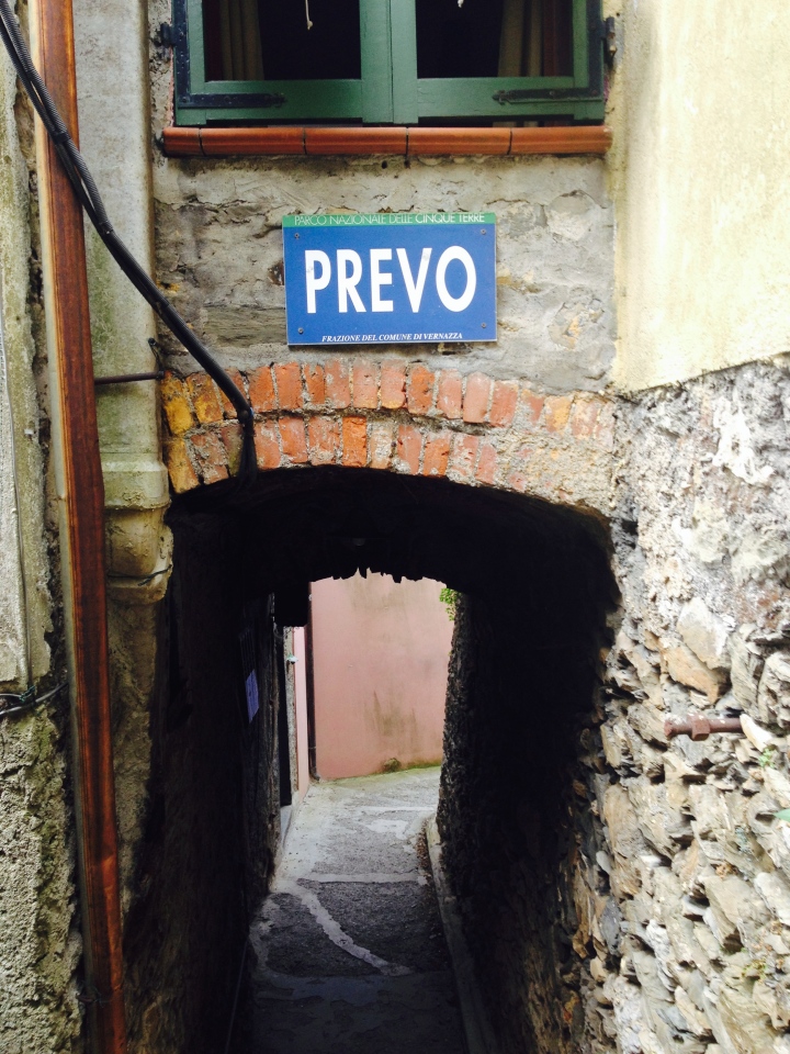 Prevo, the tiny village (Pierpaulo's house and the cottages make up the village) is found exactly between Corniglia and Vernazza.