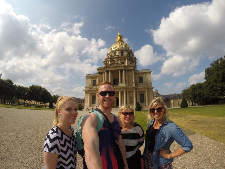 GoPro selfies with Napolean's Tomb.